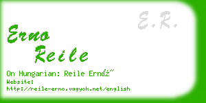 erno reile business card